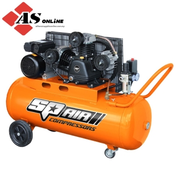 SP TOOLS Air Compressor - Triple Cast Iron Portable - 3hp / Model: SP1800