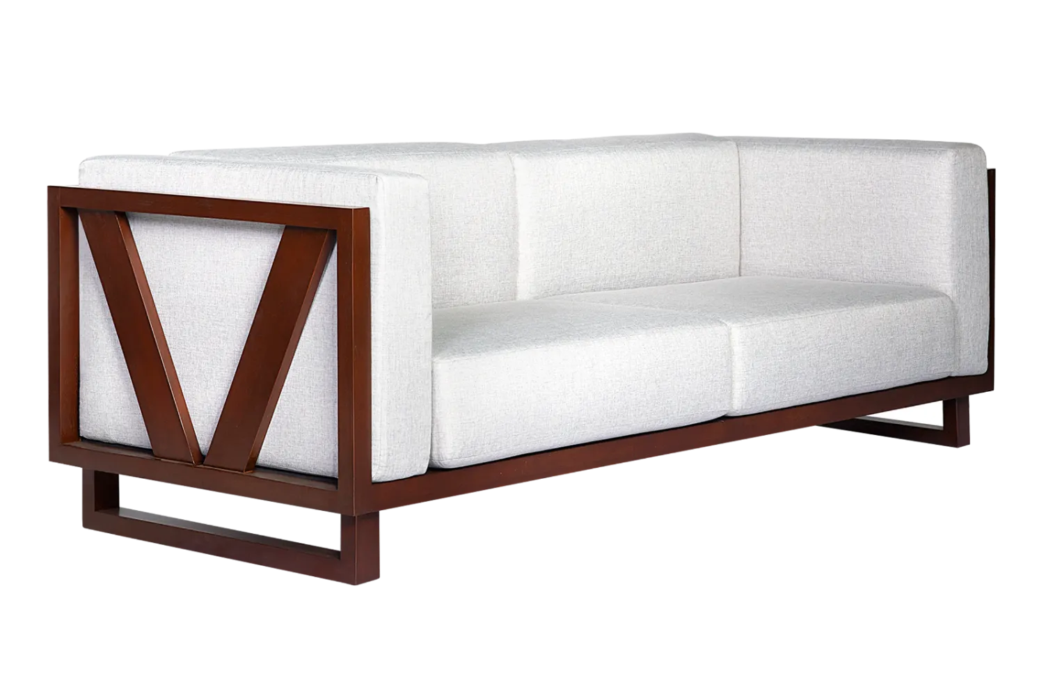 ITALIA WALNUT FRAME DESIGN SOFA