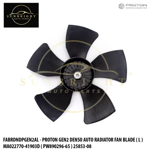 FABRDNDPGEN2AL - PROTON GEN2 DENSO AUTO RADIATOR FAN BLADE ( L ) MA022770-41903D ( PW890296-65 ) 25853-08