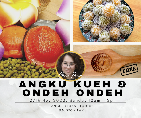 Ang Ku Kueh & Ondeh Ondeh Baking Workshop Baking & Culinary Kuala Lumpur (KL), Malaysia, Selangor, Danau Desa Class, Lesson, Workshop | Angelicioxs Studio
