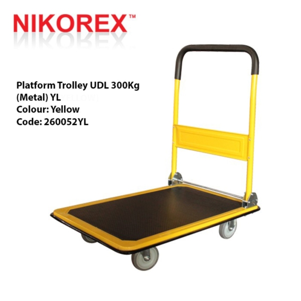 260052 - Platform Trolley UDL 300Kg (Metal) YL