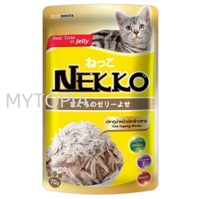 NEKKO POUCH TUNA TOPPING SHIRASU 70G