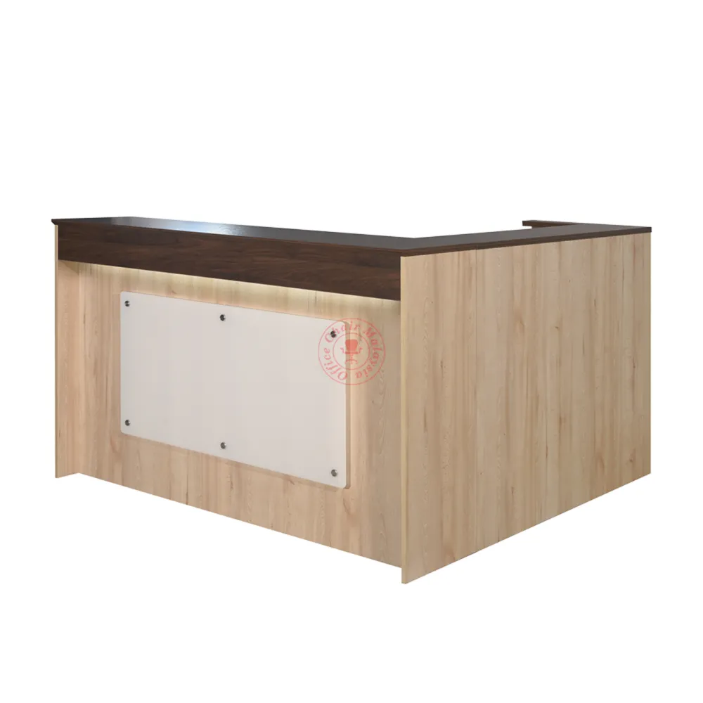 Reception Counter Table / Front Counter Table / Receptionist Table / Meja Kaunter