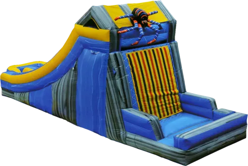 Bounce 'n' Stick with Water Slider and Pool (55.8ft x 11.5ft x 19.7ft)