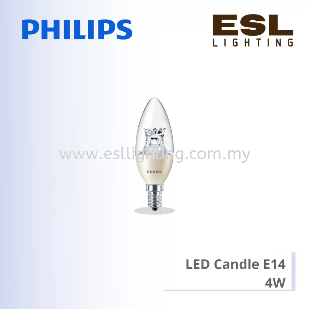 PHILIPS Master LEDcandle DT E14 4W DIMMABLE B38 4-25W 2200-2700K  929001139808 Selangor, Malaysia, Kuala Lumpur (KL), Seri Kembangan  Supplier, Suppliers, Supply, Supplies | E S L Lighting (M) Sdn Bhd