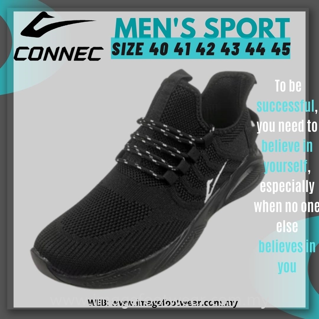 CONNEC Men Sport Shoes CS-88-8381- BLACK Colour CONNEC Men Sports (extra  size & normal