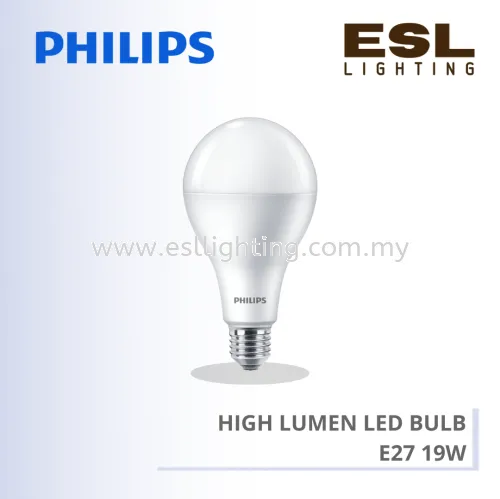 PHILIPS HIGH LUMEN LED BULB 3000K 6500K 230V A80 1CT6 AU E27 19W 929002004049 929002004149