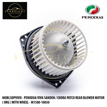 MOBLSDPVIVO - PERODUA VIVA SANDEN / EXORA PATCO REAR BLOWER MOTOR ( ORG ) WITH WHEEL - M1500-10030