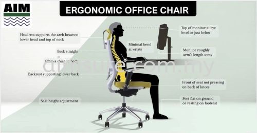 Ergonomic Office chair sitting