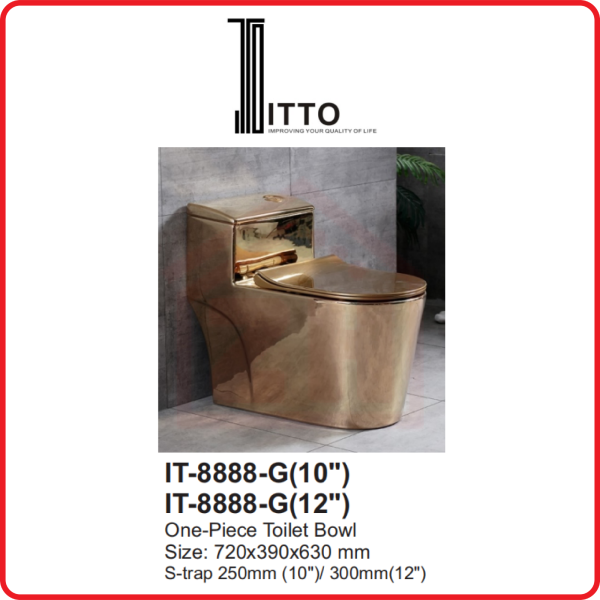 ITTO Water Closet IT-8888-G(10"/12") ITTO WATER CLOSET WATER CLOSET BATHROOM Johor Bahru (JB), Kulai, Malaysia Supplier, Suppliers, Supply, Supplies | Zhin Heng Hardware & Trading Sdn Bhd