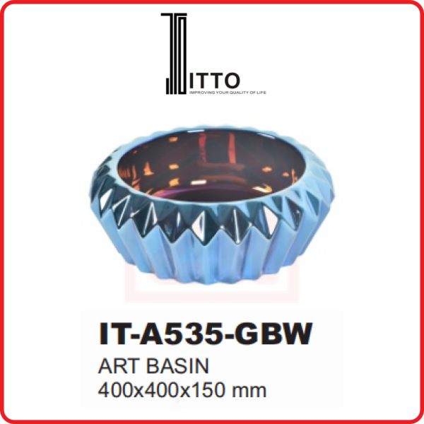 ITTO Wash Basin IT-A535-GBW ITTO WASH BASIN WASH BASIN BATHROOM Johor Bahru (JB), Kulai, Malaysia Supplier, Suppliers, Supply, Supplies | Zhin Heng Hardware & Trading Sdn Bhd