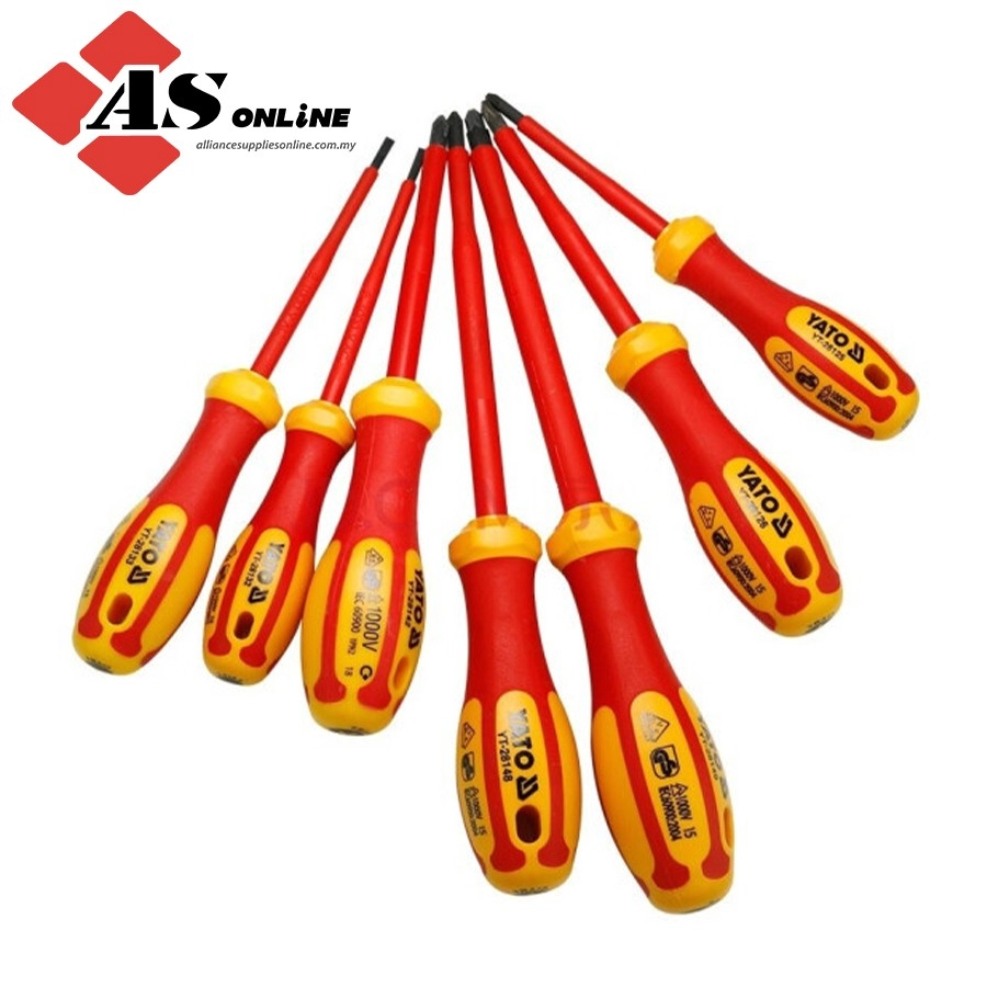 YATO Insulated Screwdriver 3.5x100mm / Model: YT-28132