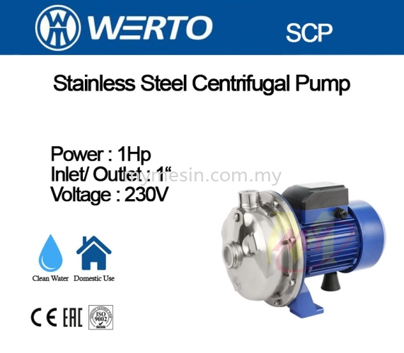 Werto SCP158 Stainless Steel Centrifugal Pump