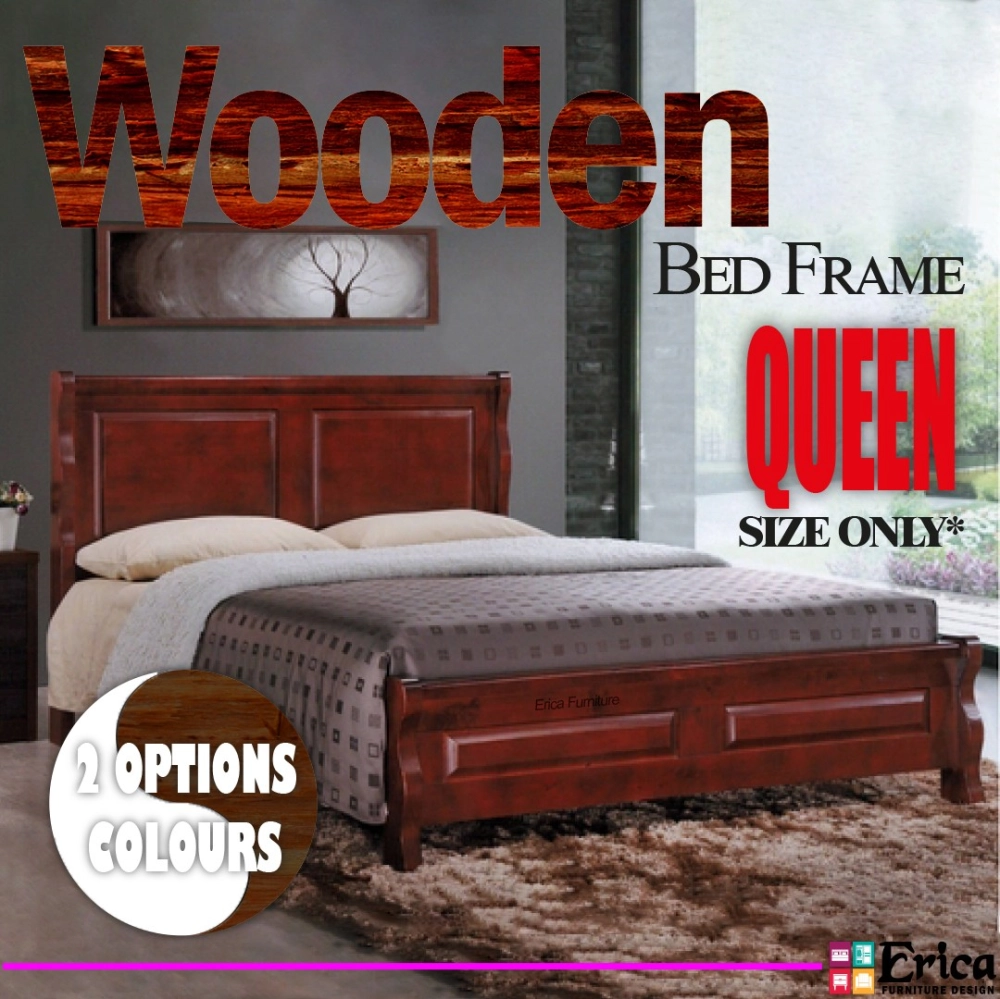 Erica 2311 Solid Wooden Bedframe - Queen Size Only