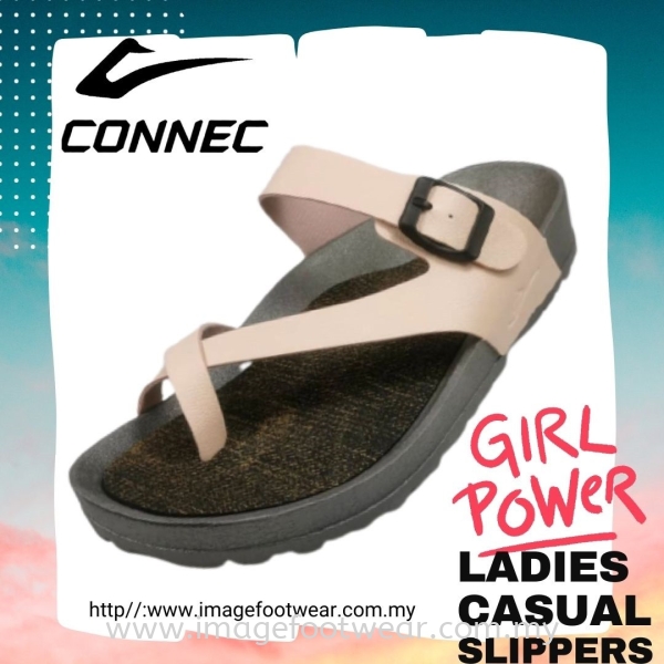 CONNEC Lady Slipper -CS-59-5179- PINK Colour Ladies Slippers & Sandals Malaysia, Selangor, Kuala Lumpur (KL) Retailer | IMAGE FOOTWEAR COLLECTION SDN BHD