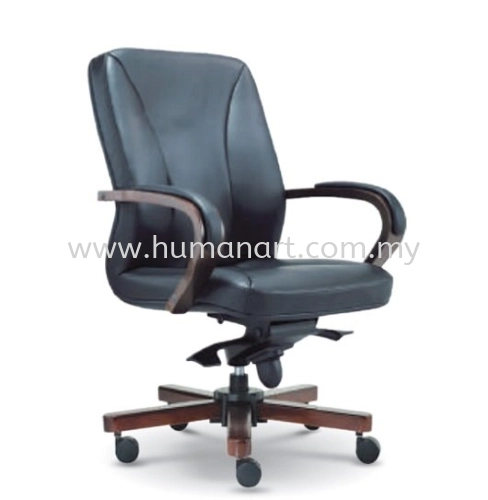 MERCU MEDIUM BACK DIRECTOR CHAIR | LEATHER OFFICE CHAIR KL MALAYSIA