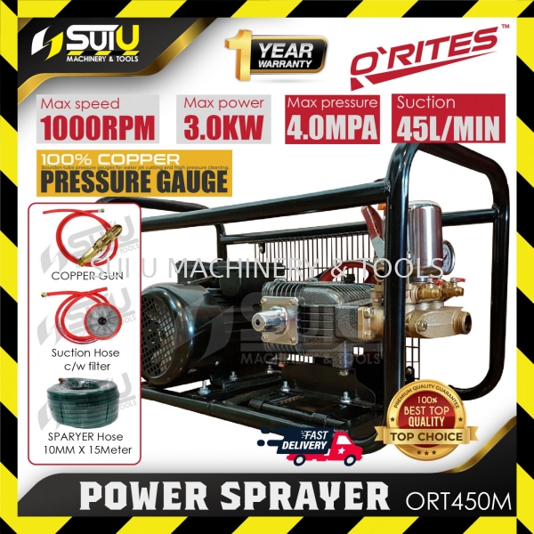 O'RITES ORT450M / ORT-450M / ORT 450M Power Sprayer 3.0kW 1000RPM w/ Accessories Agriculture Sprayer & Mist Duster Agriculture & Gardening Kuala Lumpur (KL), Malaysia, Selangor, Setapak Supplier, Suppliers, Supply, Supplies | Sui U Machinery & Tools (M) Sdn Bhd