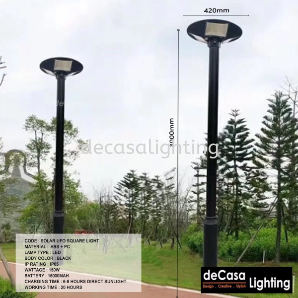 Pre-Order Solar UFO Solar Garden Pole Light SOLAR LIGHT Selangor, Kuala Lumpur (KL), Puchong, Malaysia Supplier, Suppliers, Supply, Supplies | Decasa Lighting Sdn Bhd