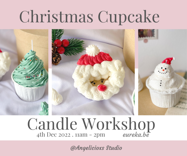 Christmas Theme Cupcake Candle Workshop Adult Art & Craft Class Arts and Crafts Kuala Lumpur (KL), Malaysia, Selangor, Danau Desa Class, Lesson, Workshop | Angelicioxs Studio