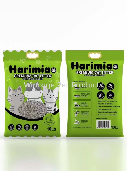 Harimiao Bentonite Cat Litter 10L - Apple Harimiao Cat Litter Selangor, Malaysia, Kuala Lumpur (KL), Sungai Buloh Pet, Supplier, Supply, Supplies | Wincage Pet Products Sdn Bhd