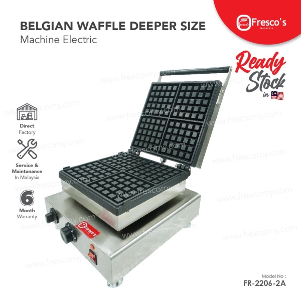 Waffle Square Machine deeper Size / Belgian Waffle Waffle Machine Kuala Lumpur, KL, Malaysia Supply, Supplier, Suppliers | Fresco Cocoa Supply PLT