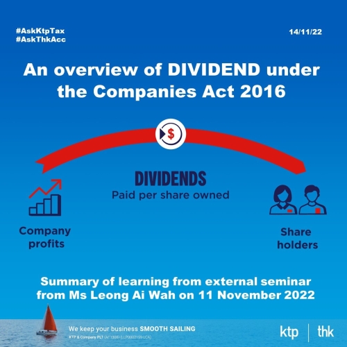 Dividends the Companies Act 2016