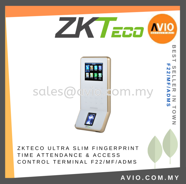 ZKTeco Door Access Fingerprint MF Mifare Card Password Pin Time Attendance Access Control Reader Ultra Slim F22/MF/ADMS ZKTECO Johor Bahru (JB), Kempas, Johor Jaya Supplier, Suppliers, Supply, Supplies | Avio Digital