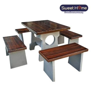 Outdoor Stone Table and Bench  | Outdoor Stone Furniture