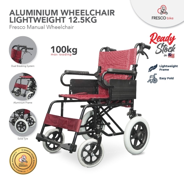 Aluminum Wheelchair Lightweight 12.5kg Manual Wheelchair Solid Tyre Others Kuala Lumpur, KL, Malaysia Supply, Supplier, Suppliers | Fresco Cocoa Supply PLT