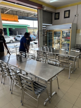 Durable Stainless Steel Table Set In Penang Supply To F&B Nasi Kandar Stainless Steel Equipment