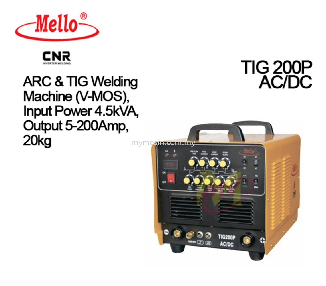 Mello TIG 200P AC/DC Welding Machine