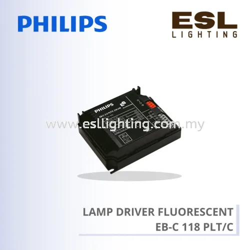 PHILIPS LAMP DRIVER FLUORESCENT PLC  EB-C 118 PLT/C 913713198614