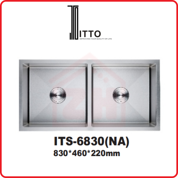 ITTO 2 Bowls Sink ITS-6830(NA) ITTO DOUBLE BOWLS SINK KITCHEN SINK KITCHEN APPLIANCES Johor Bahru (JB), Kulai, Malaysia Supplier, Suppliers, Supply, Supplies | Zhin Heng Hardware & Trading Sdn Bhd