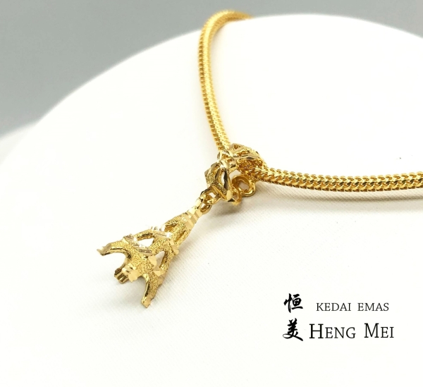 Eiffel Tower Charm Charm Pendant Johor Bahru (JB), Malaysia, Masai Supplier, Suppliers, Supply, Supplies | HENG MEI GOLD SDN. BHD.