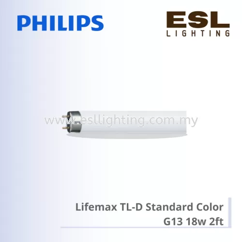 PHILIPS Lifemax TL-D Standard Color G13 18W 2ft Lifemax 18W/765 1SL/30 928048008601