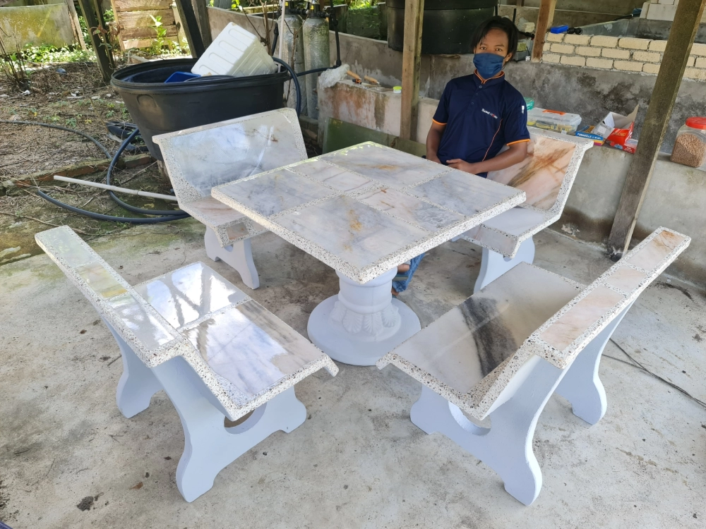 Outdoor Stone Table / Garden Table And Chair Set | Outdoor Furniture  Penang, Malaysia, Simpang Ampat Supplier, Suppliers, Supply, Supplies |  Sweet Home BM Enterprise