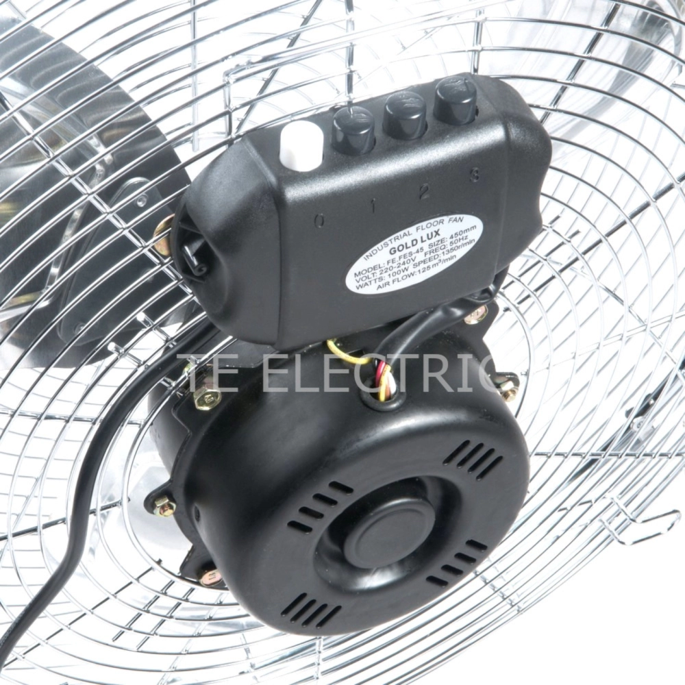 GOLDLUX G-LUX 14" 16" 18" INDUSTRIAL FLOOR FAN / GROUND FAN ADJUSTABLE SPEED FAN 12 / 14 / 18 INCH