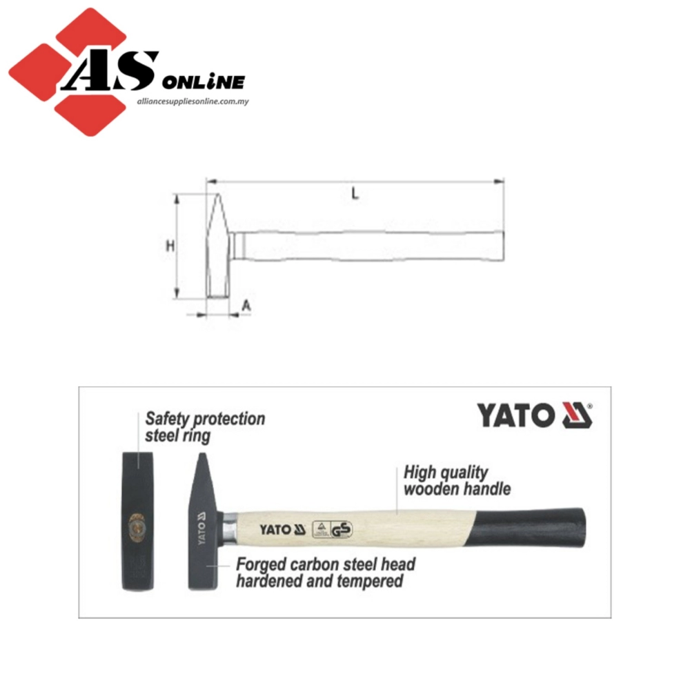 YATO Machinist Hammer 300g / Model: YT-4503