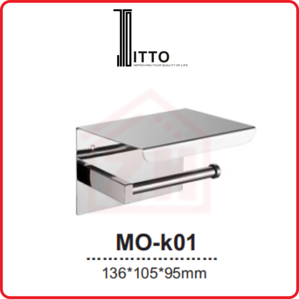 ITTO Paper Holder MO-K01 ITTO PAPER HOLDER BATHROOM ACCESSORIES BATHROOM Johor Bahru (JB), Kulai, Malaysia Supplier, Suppliers, Supply, Supplies | Zhin Heng Hardware & Trading Sdn Bhd