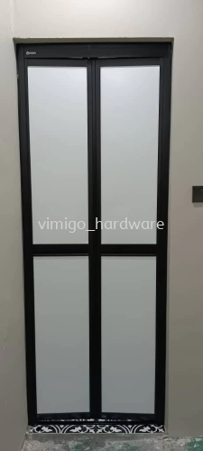 Bifold door with Track Bifold Mini Pro Toilet Door Bathroom Door