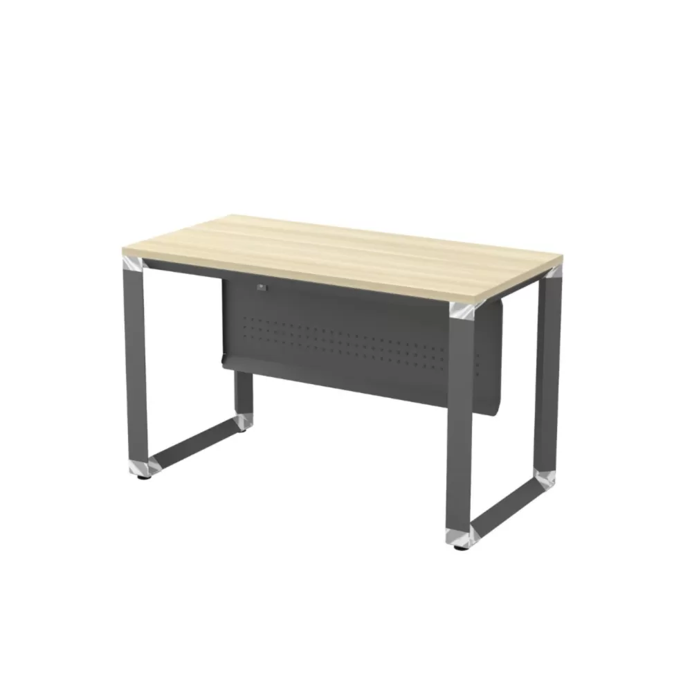 Standard Side Office Table With Metal Front Panel | Office Table Penang