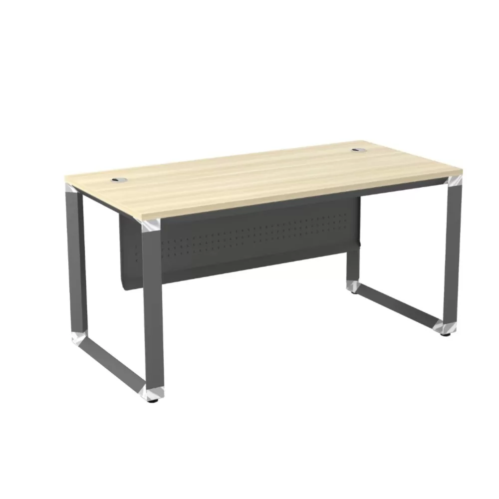 Standard Office Table With Metal Front Panel｜Office Table Penang