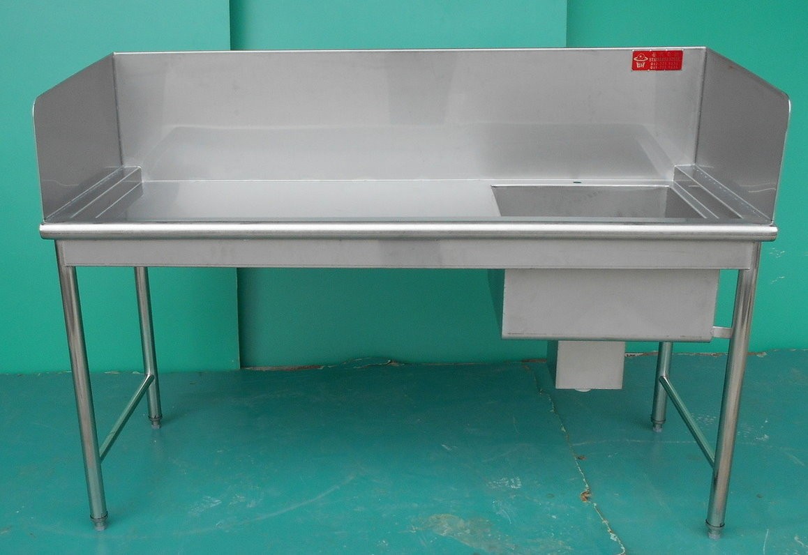 Stainless Steel Sink For Fish, Chicken or Meat Cutting Processing