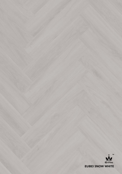 EU883 SNOW WHITE Herringbone & Chevron Empire 5.0mm SPC - Stone Plastic Composite Penang, Malaysia, Bukit Mertajam Supplier, Installation, Supply, Supplies | Novelty Flooring (M) Sdn Bhd