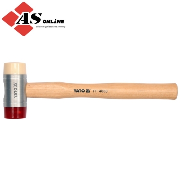 YATO Pu / Nylon Heads Mallet With Wooden Handle / Model: YT-4634