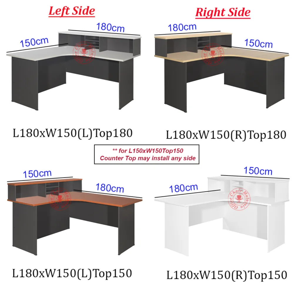 L Shape Reception Counter Table / Receptionist Table