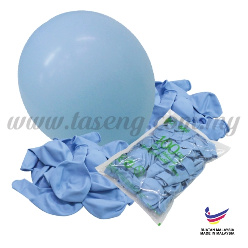 12inch Macaron Balloons - Blue 100pcs (B-MC12-950)