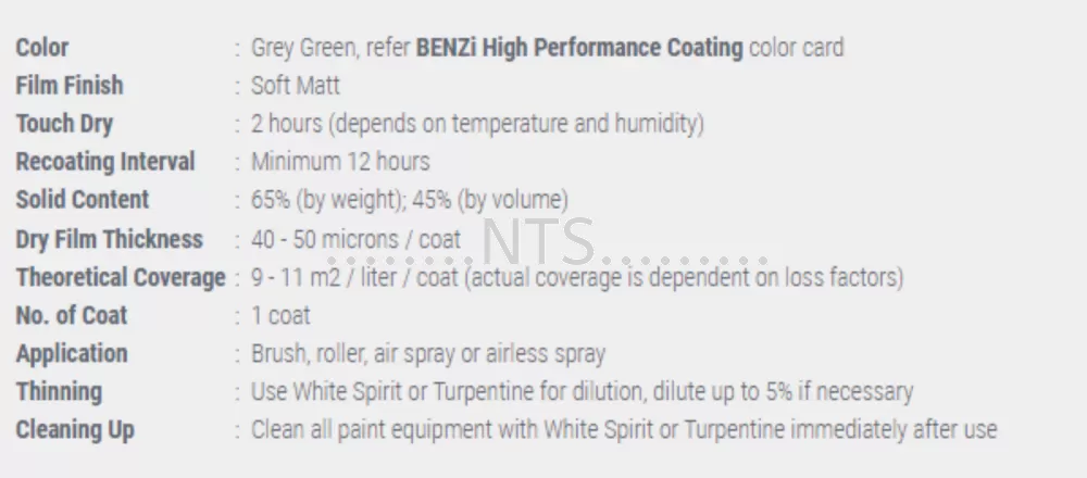 MCI Paint BENZi Zinc Chromate Primer Exterior Products Perak