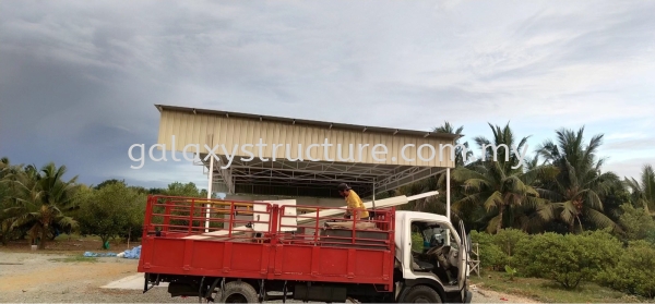 To Fabrication and Install new Mild Steel Awning Metal Deck Paint Factory- Puchong  Metal Roofing Selangor, Malaysia, Kuala Lumpur (KL), Shah Alam Supplier, Suppliers, Supply, Supplies | GALAXY STRUCTURE & ENGINEERING SDN BHD