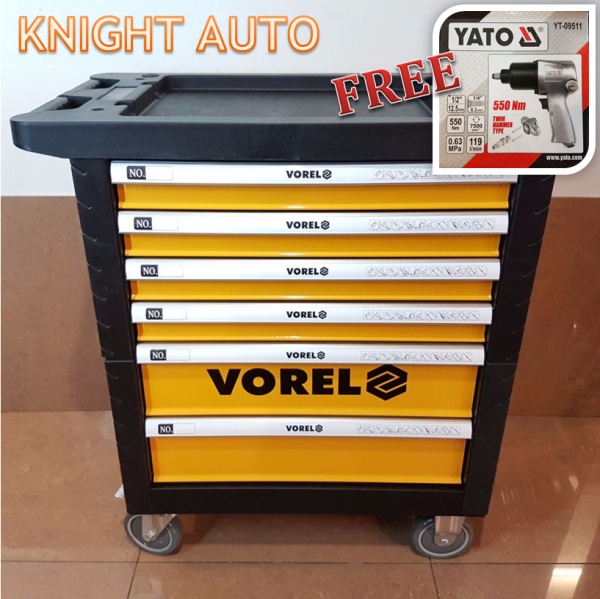 Free YATO IMPACT WRENCH - Vorel YT-58539 (Empty) 6 Drawer Tool Chest Only ID32984 ID33666 Cabinet Tool Cart Tool Storage & Tool Boxes Selangor, Malaysia, Kuala Lumpur (KL), Seri Kembangan, Setapak, Kajang Supplier, Suppliers, Supply, Supplies | Knight Auto Sdn Bhd